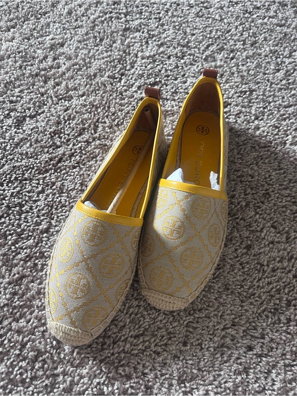 NWOB Tory Burch Jacquard Espadrille Flats